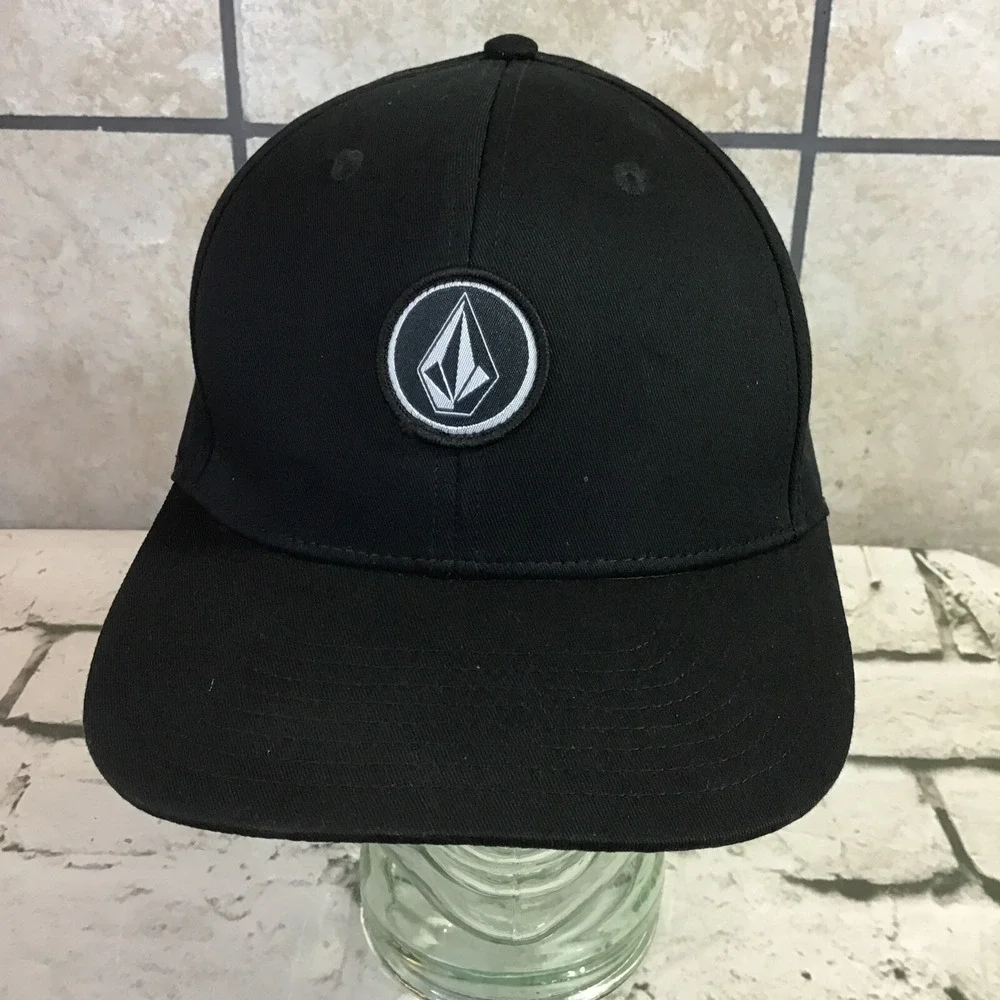 Volcom Black One Size Snapback Hat Adjustable Ball Cap‎